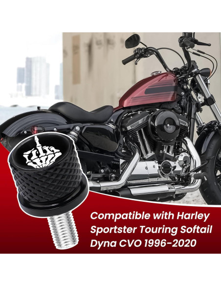 Tornillo de Asiento GUAIMI 1/4"-20 para Harley 1996-2023 - Negro