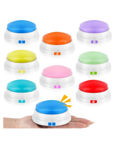 Botones de Grabación Xuhal 8 Pcs para Juegos y Enseñanza