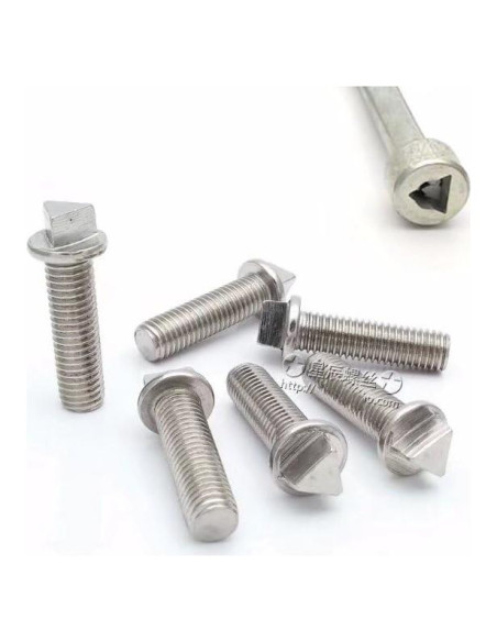 Tornillos Antirrobo de Acero Inoxidable 304 M6 x 16 mm - 6 Pcs