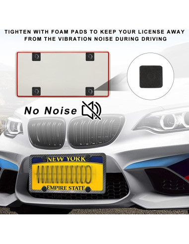 Kit de Tornillos Antirrobo MUQIDA para Placas de Licencia M6