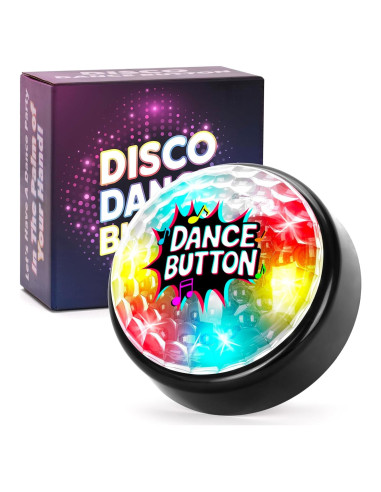 Botón de Baile Disco FACAJO con 5 Canciones y Luces LED