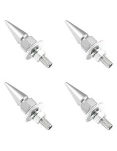 4 Tornillos Antirrobo para Placas de Licencia SHMZK Plata