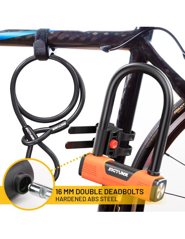 Candado U para Bicicleta Sigtuna 1.41 kg Resistente a Cortes