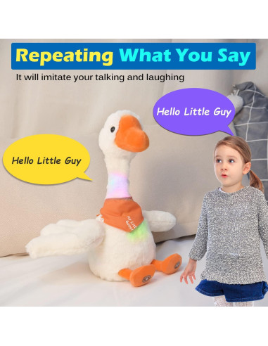 Ganso Hablante de Peluche Huitesiman 33 cm Repite y Canta