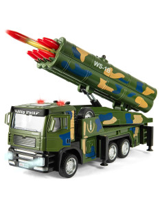 Camión Militar de Juguete con 6 Misiles y Luz - 380g