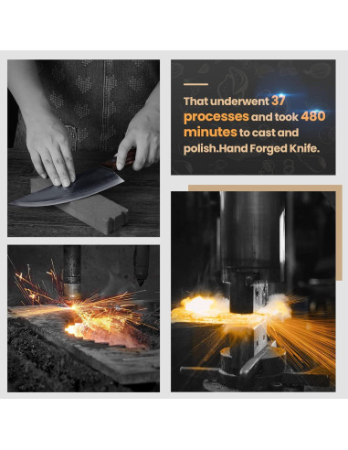 Cuchillo de Chef HolaFolks 20.1 cm Acero Alto Carbono