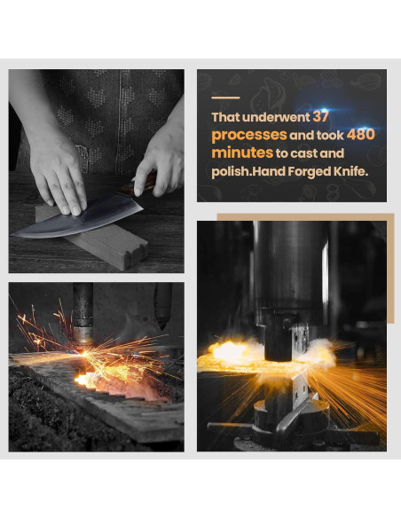 Cuchillo de Chef HolaFolks 20.1 cm Acero Alto Carbono