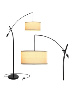 Lámpara de Pie LED Brightech Grayson Ajustable Negra 9.5W