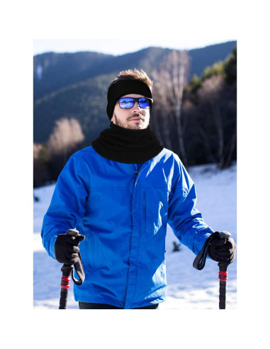 Conjunto de Invierno SATINIOR: 2 Bandas Calentadoras, 2 Gaiters y 2 Guantes Táctiles