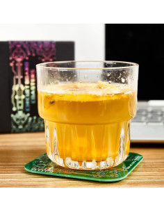 Posavasos de Circuito Real Tagtek Verde 8.5cm - Set de 2 2