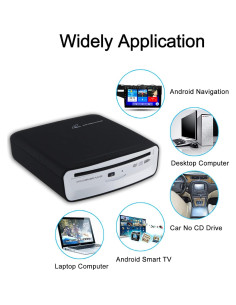 Reproductor de CD Portátil para Coche Ploveyy USB AUX 0.7kg 2