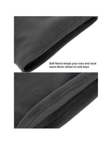 Conjunto de Invierno SATINIOR: 2 Bandas Calentadoras, 2 Gaiters y 2 Guantes Táctiles