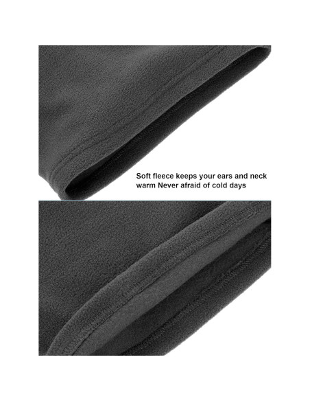 Conjunto de Invierno SATINIOR: 2 Bandas Calentadoras, 2 Gaiters y 2 Guantes Táctiles