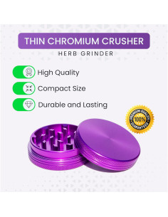 Molinillo de Especias Manual THETIS KITCHEN 5.08 cm Púrpura 2