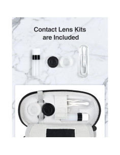 Estuche para Lentes de Contacto Luxtude 2 en 1 Negro 2