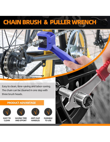 Kit de Herramientas de Reparación de Cadena Rustark 12 Piezas