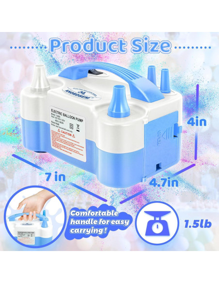 Bomba de Aire Eléctrica Anordsem para Globos - Inflado Rápido