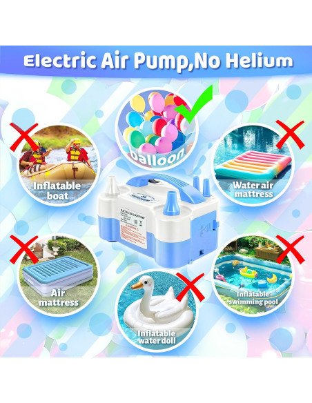 Bomba de Aire Eléctrica Anordsem para Globos - Inflado Rápido