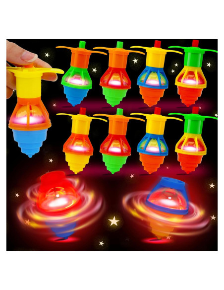 24 Trompos Iluminados Thremhoo para Niños 3-12 Años