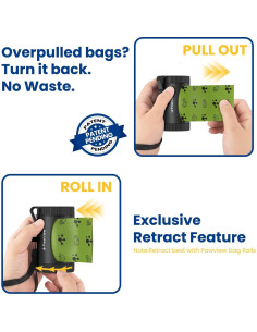 Dispensador de bolsas de excremento PawView con rastreador NFC 2