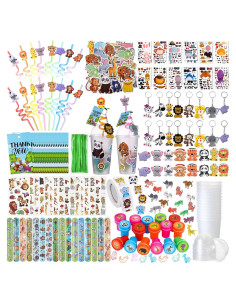 Set de Fiesta Jungle 212 Piezas Poen para Cumpleaños