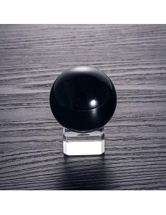 Bola de Cristal K9 LONGWIN 40mm Fengshui Negra 2