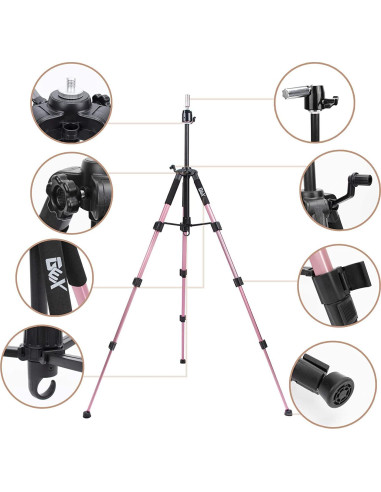 Cabeza de Peluca de Corcho GEX 55 cm con Trípode Ajustable