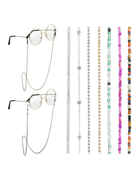 Cadena de Gafas Konohan 7 Pcs Soporte Ajustable Multicolor