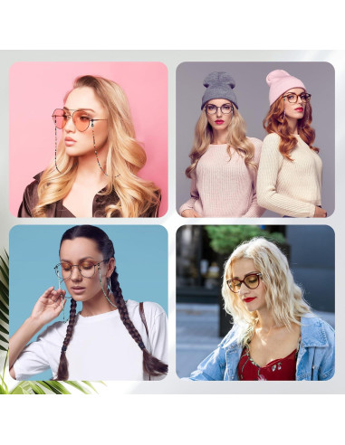 Cadena de Gafas Konohan 7 Pcs Soporte Ajustable Multicolor