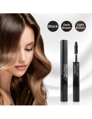 Tinte Corrector Raíces Cabello Canoso VOLLUCK 6.8 ml Marrón Claro