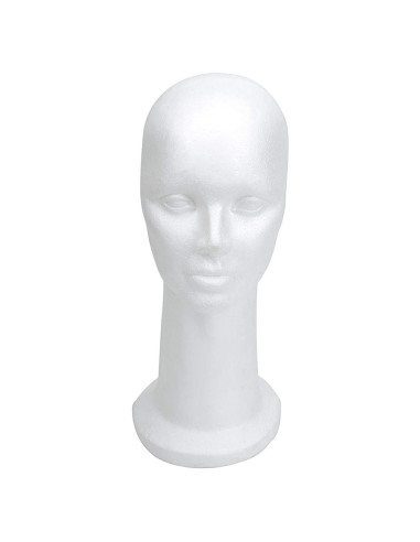 Cabeza de Maniquí de Espuma BHD BEAUTY 38.1 cm Blanca