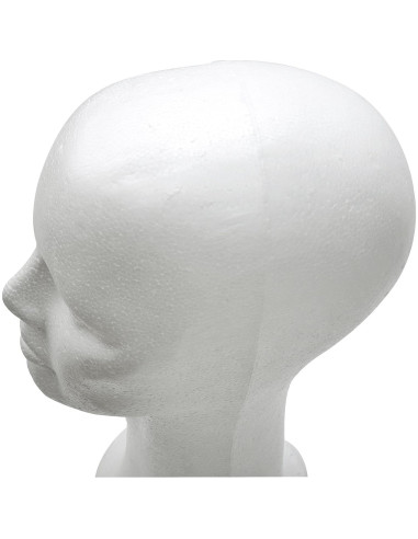 Cabeza de Maniquí de Espuma BHD BEAUTY 38.1 cm Blanca