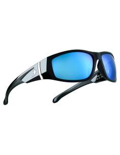 Gafas de sol BNUS polarizadas con lentes de vidrio - Negro/Azul