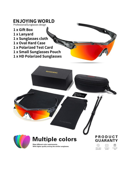Gafas de sol deportivas Rosemal 7252 polarizadas UV400