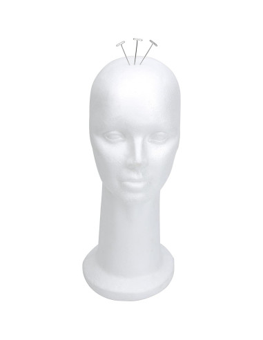 Cabeza de Maniquí de Espuma BHD BEAUTY 38.1 cm Blanca