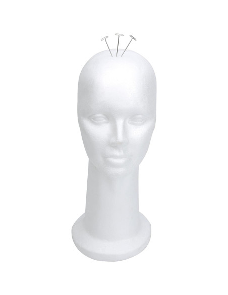 Cabeza de Maniquí de Espuma BHD BEAUTY 38.1 cm Blanca