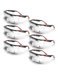 Gafas de Seguridad DEX FIT SG210 OTG - 6 Pares, UV385