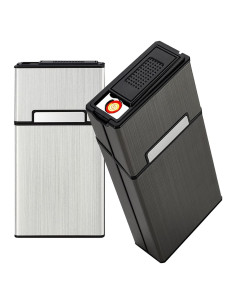 Estuche para Cigarrillos con Encendedor Eléctrico Nescape 20pcs