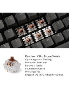 Teclado Mecánico Inalámbrico Keychron K10 RGB 104 Teclas 2