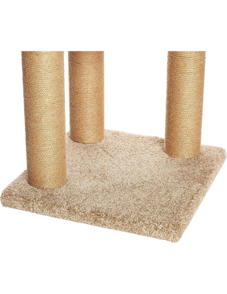 Árbol para Gatos Amazon Basics Mediano 80 cm con Postes para Rascar