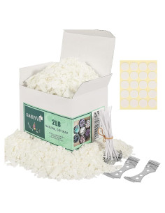 Kit de Fabricación de Velas SAEUYVB - Cera de Soya 0.91 kg