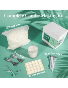 Kit de Fabricación de Velas SAEUYVB - Cera de Soya 0.91 kg 2