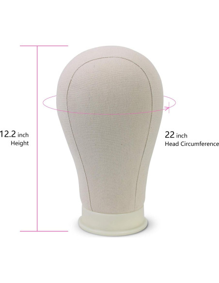 Cabeza de Bloque de Lona Eerya 22 Pulgadas Marrón Claro