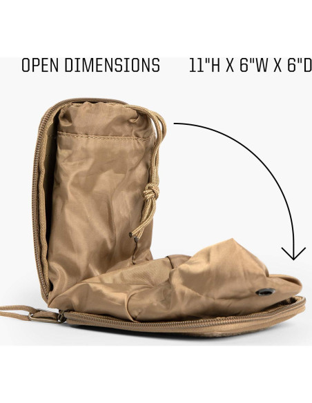 Bolsa de Desechos de Pañales Táctica TBG - Marrón Coyote