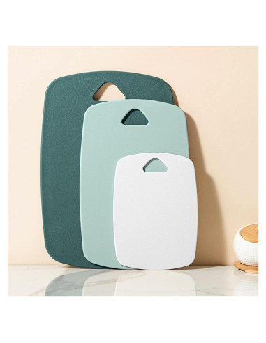 Juego de 3 Tablas de Cortar XINHUISHQZ Verde Apta Lavavajillas