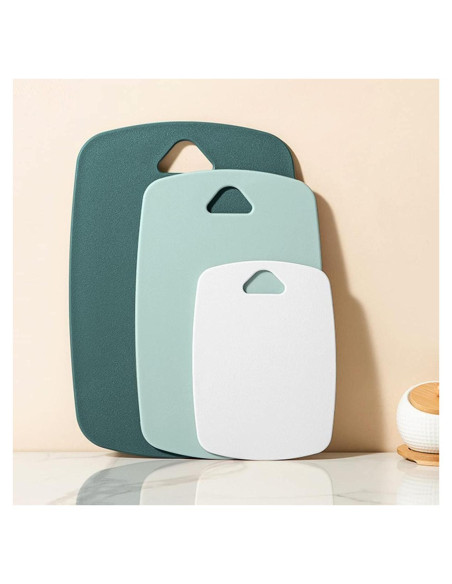 Juego de 3 Tablas de Cortar XINHUISHQZ Verde Apta Lavavajillas