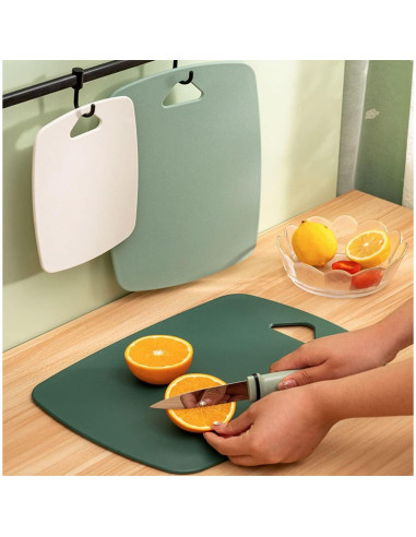 Juego de 3 Tablas de Cortar XINHUISHQZ Verde Apta Lavavajillas