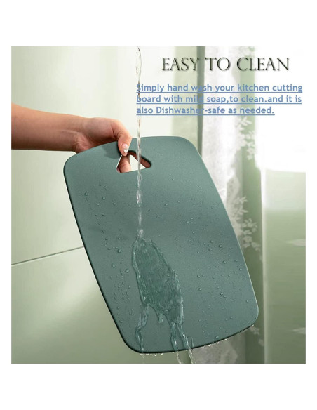 Juego de 3 Tablas de Cortar XINHUISHQZ Verde Apta Lavavajillas