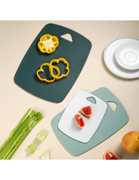Juego de 3 Tablas de Cortar XINHUISHQZ Verde Apta Lavavajillas