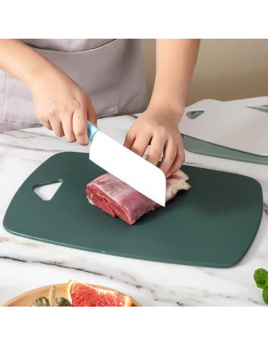 Juego de 3 Tablas de Cortar XINHUISHQZ Verde Apta Lavavajillas